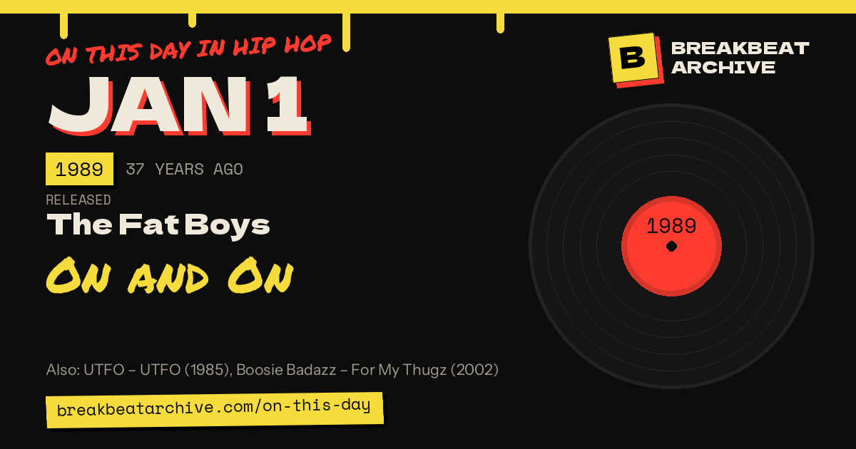 On this day in hip hop, January 1 1989: The Fat Boys released On and On