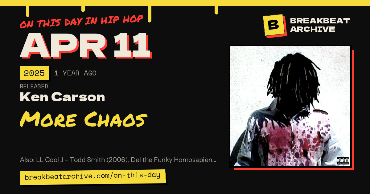On this day in hip hop, April 11 2025: Ken Carson released More Chaos