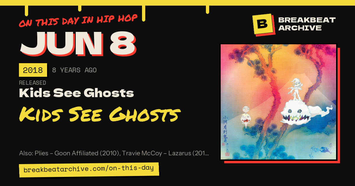 On this day in hip hop, June 8 2018: Kids See Ghosts released Kids See Ghosts