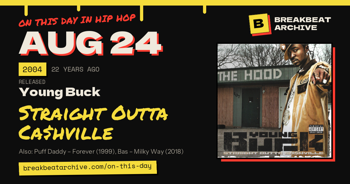 On this day in hip hop, August 24 2004: Young Buck released Straight Outta Ca$hville